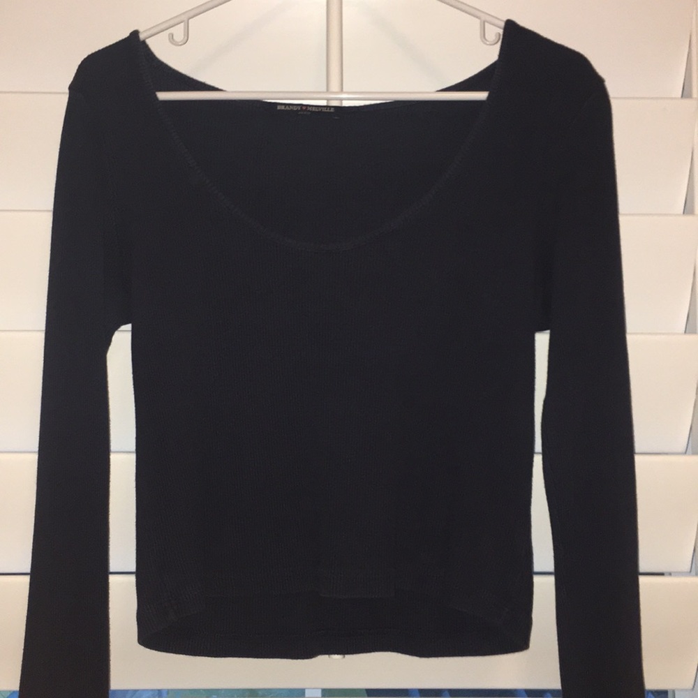 Brandy Melville Navy Blue Long Sleeve